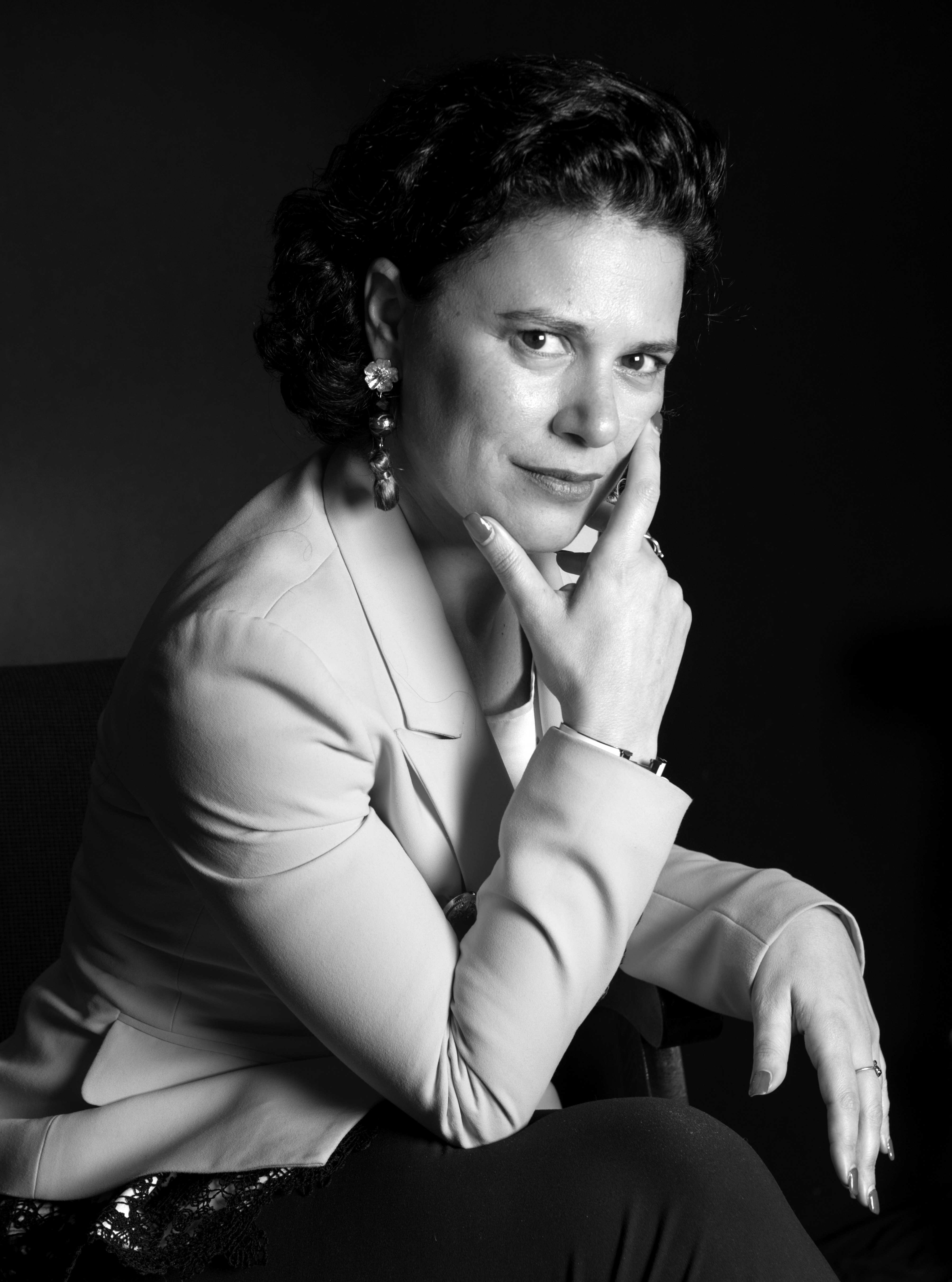 Dr. Argia Coppola, photographed in black and white by Daniela Foresto